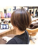【佐々木】ぬきっぱハイライトでハンサムショート☆