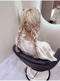 編みおろしツイン