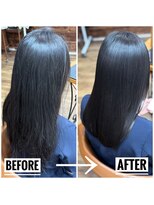 メイクルーム(make room.)&nbsp;メテオストレート施術例　円山/髪質改善/縮毛矯正/メテオ/METEO