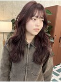 栄暗髪垢抜けレイヤーロングスタイル　