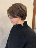 丸みのあるショートヘア