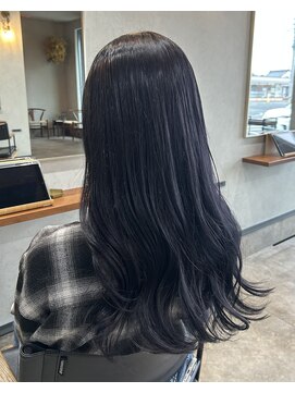 ツヅル(tsuzuru.) 大人ラベンダーグレージュ暗髪