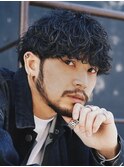 渋谷波巻きパーマ束感ツイストスパイラル無造作メンズパーマ色気