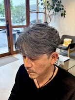 メンズクル(men's quru.)&nbsp;フェザーパーマニュアンスパーマニュアンスフェザーパーマ春日井