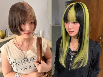 キオク(KIOX)の写真/肌に馴染ませる抜け感カラーから、周りと差がつく個性派デザインまで◎高技術ブリーチで理想を実現！