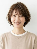 ICH GO向ケ丘遊園店 40代50代手グシで決まる!美シルエットのひし形大人ショートボブ
