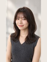 アリア イースト バイ エクラート 新宿東口店(ARiA east byECLART)&nbsp;大人レイヤーカットダークブラウンセミロングで華やかに