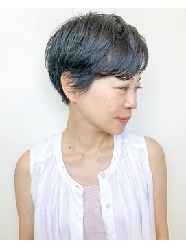 フルール(hair place Fleur) サイドと襟足がスッキリした大人可愛いパーマ☆ショート