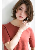 ヌーディなフリンジボブ