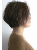 ヘルシーレイヤー丸みショートボブ似合わせ小顔