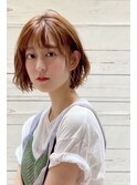 グランジマッシュショート_フォギーベージュ耳かけ