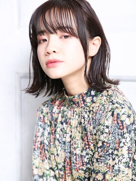 無垢(muku) オッジィオット　暗めカラー　外ハネボブ　大人ガーリー