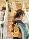 編みおろしヘア