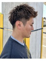 ニアウ 太田店(Niau)&nbsp;メンズボックスショートスパイキーショートメンズショートパーマ
