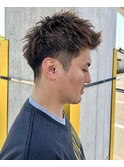 メンズボックスショートスパイキーショートメンズショートパーマ