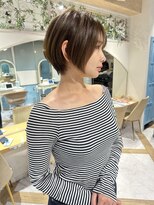 ロンド ストラーダ 心斎橋(Lond strada)&nbsp;ショート×ハイライト白髪ぼかし×シルキーベージュ[心斎橋]