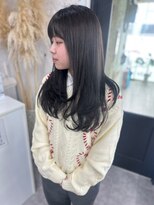 リア(riah) ローレイヤー/艶髪シックブラウン/透明感/艶髪カラー/ストレート