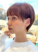 30代40代大人女性/前髪ありショートボブ/ショートヘア/髪質改善
