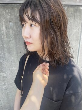 テントヘアー(tent hair) 抜け感、ウェーブパーマstyle*