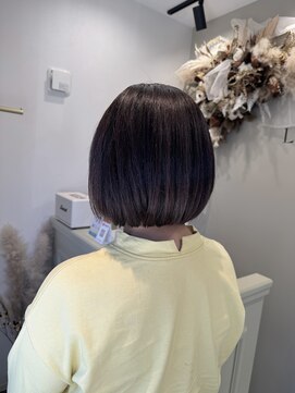 ラヴィン(LOVIN’) ボブ/ナチュラルブラウン/グレイカラー