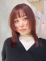 アイティー バイ アルバム 中野店(IT by ALBUM) ベビーピンク美髪グレージュカラーくびレイヤー_ba492121