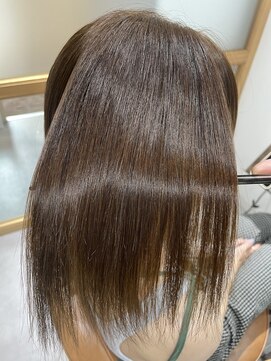 ココノサロン ハナレ(cocono salon HANARE) 髪質改善 美髪縮毛矯正 ウルフの矯正スタイル