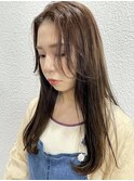 前髪なしレイヤーカット＊髪質改善カラー