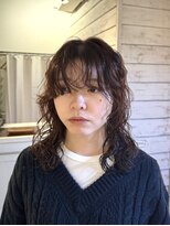 ヴィッカエコル (vicca 'ekolu)&nbsp;ロブパーマ　×　ワインレッドカラー