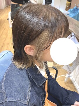 アヴァンス 天王寺店(AVANCE.) インナーカラー×ミルクティーベージュ