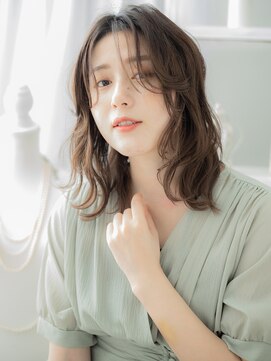 モッズヘア 越谷(mod's hair) 抜け感ハイライトセンターパートウェットヘアc6越谷20代30代40代