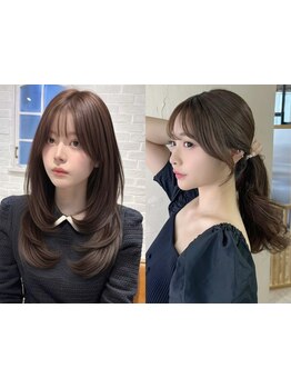 【銀座B4徒歩0分】カミカリスマ受賞/ナチュラルに盛れる似合わせレイヤー/顔周りに予約殺到/結んでも可愛い