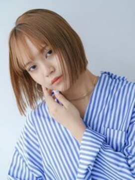 ワン 川崎(ONE) オリーブベージュ/ウェットヘア /レイヤーカット /川崎