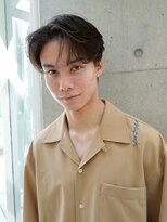 ニコ トウキョウ ロジック(nico TOKYO Logic)&nbsp;フェザーパーマニュアンスパーマメンズセンターパート襟足あり