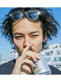 ツイストスパイラルxミディアムウルフ　オールバック