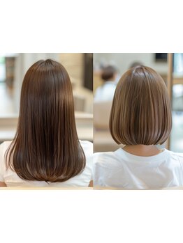 髪質改善ストレートでダメージを最小限に、絹のようなツヤと柔らかさ◎感動するナチュラルストレートに♪