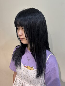 テン バイ アンブルリュクス 池袋(teN +by ambleluxe) オフブラック/カット/池袋