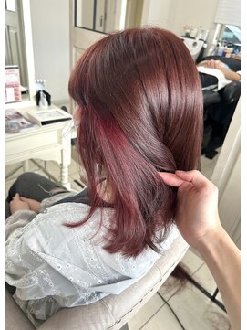 ベルバイグレイス(BELLE by grace) ピンクブラウン×チェリーピンク