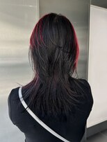 ヘーゼル 博多(HAZEL.)&nbsp;Naito【ブラック×チェリーレッド】コントラストレイヤー