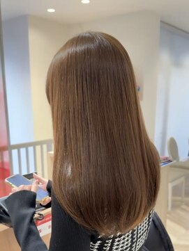 １２トーンブリーチなし明るめ透明感イルミナカラーミルクティー