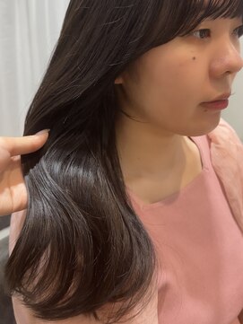 ビューブルー 亀戸錦糸町(VIEW BLUE) ◎小顔前髪顔まわりオリーブグレージュロングミディアム