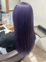 クララ カシハラ(CLALA Kashihara)&nbsp;髪質改善/ストレート/ロング/パープルアッシュ