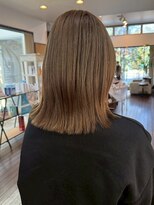 オブジェ ナチュレ(OBJE’T nature)&nbsp;ブリーチなしダブルカラー/透明感キャラメルブラウン/ミディアム