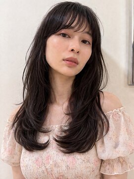 キース ヘアアンドメイク 恵比寿(kith. hair&make) 透明感/ダークブラウン/レイヤーカット/ハッシュカット