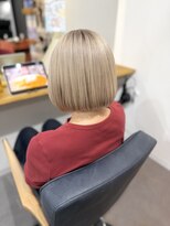 ブランチ シカ(branch.cica)&nbsp;【艶感】ミルクティーベージュ×切りっぱなしボブ
