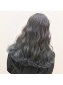 【生カラー】 Blue beige