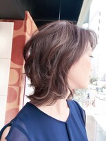 ワークス(WORKS)&nbsp;【WORKS】☆大人可愛い☆ミディアム外ハネレイヤー☆