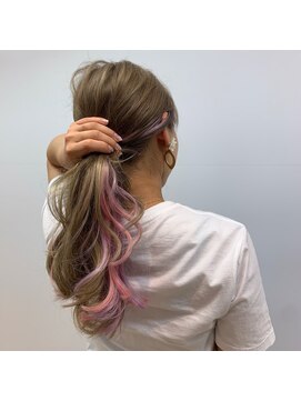 リック(Ric by KENJE) 【シールエクステ】80~100本 長さ出し&インナーカラー