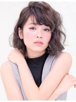 ヘアーズベリー 淡路店(hairs BERRY) BERRY/デザインカラー_厚めバング_ローライト_スリークボブ