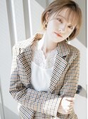 薄めバングショートボブ