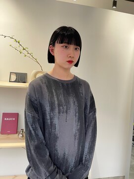 ディッシィ 立川(D'ICI) 《SAYAKA》ぱつっとミニボブ×ワイドバング